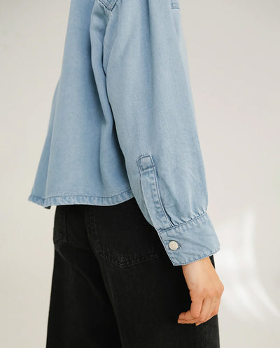 Emi Bleach Shirt - Denim