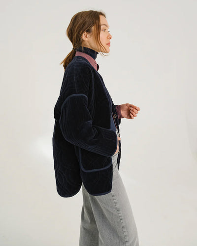 BARI MIRA Embroidered Jacket - Blue