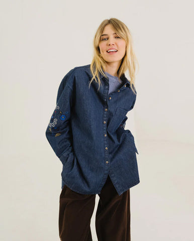 Emi Bleach Shirt - Denim