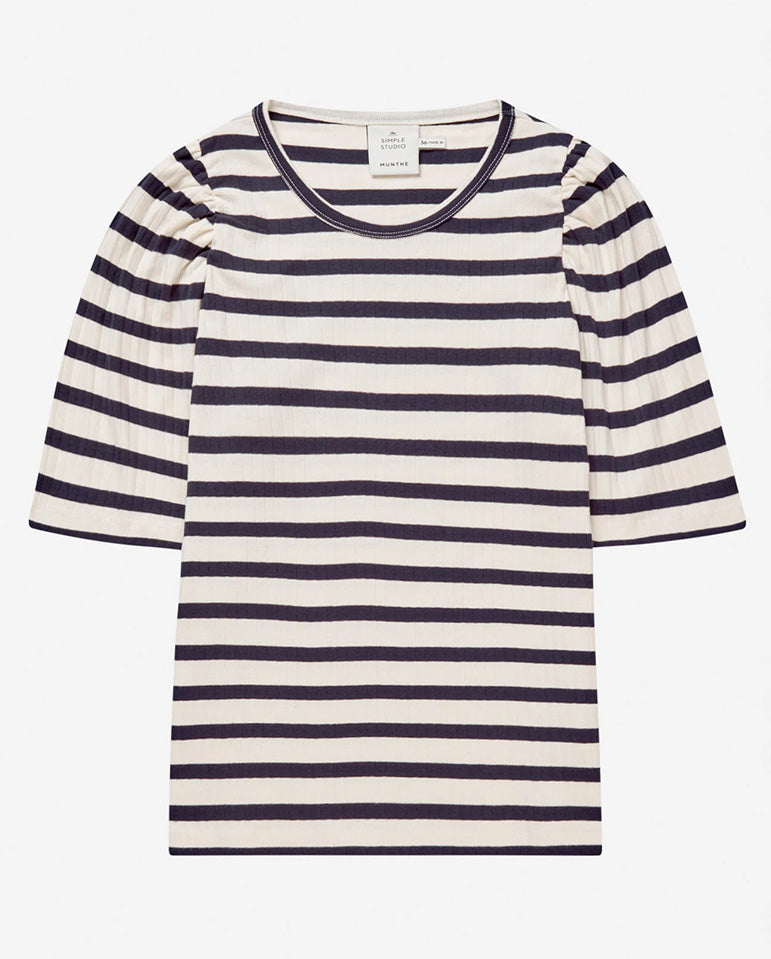 Jikolaz Stripe Tee Navy Stripe