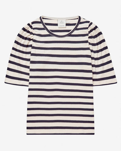 Jikolaz Stripe Tee Navy Stripe