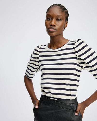 Jikolaz Stripe Tee Navy Stripe