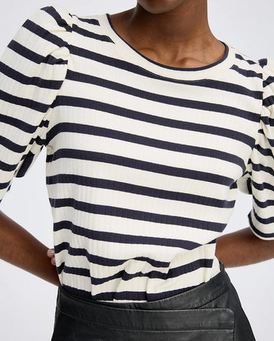 Jikolaz Stripe Tee Navy Stripe