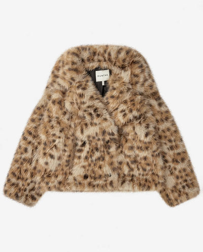 Lestine Faux Fur Jacket - Camel