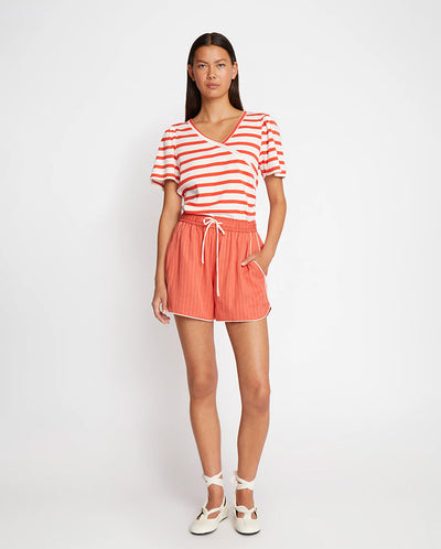 Ute Stripe Tee Red Stripe