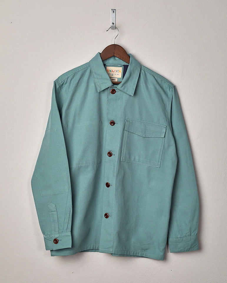 Button work shirt Eucalyptus