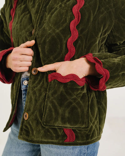 JAY ZEPHYR Embroidered Jacket - Green