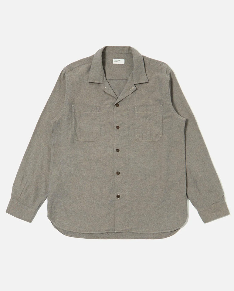 WORK SHIRT - BRUSHED FLANNEL BROWN