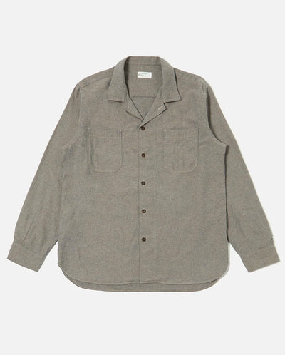 WORK SHIRT - BRUSHED FLANNEL BROWN