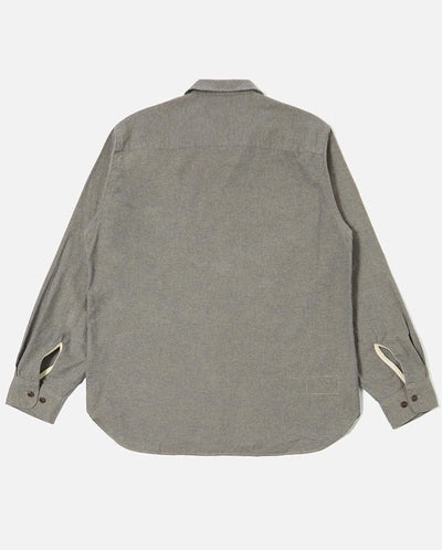 WORK SHIRT - BRUSHED FLANNEL BROWN