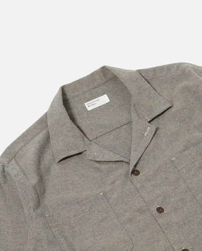 WORK SHIRT - BRUSHED FLANNEL BROWN