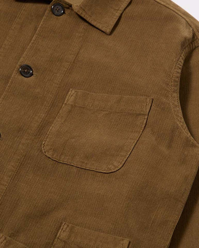 FINE CORD BAKERS OVERSHIRT - KHAKI