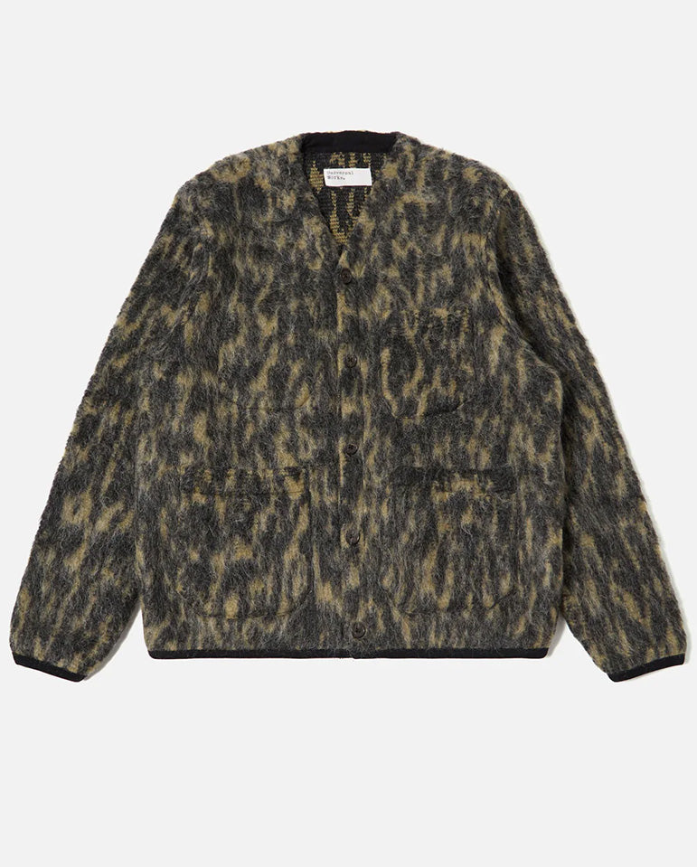 FLEECE CARDIGAN - CHARCOAL
