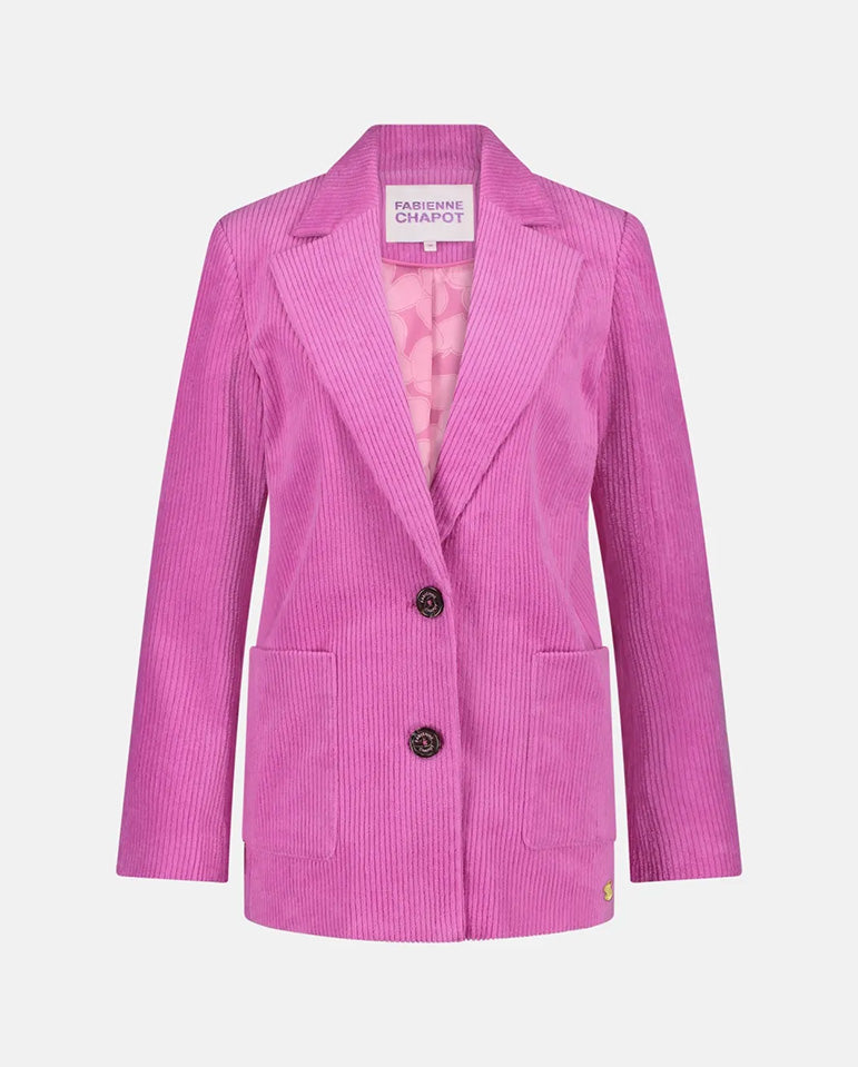 Leonard Cord Blazer Bubblegum Pink