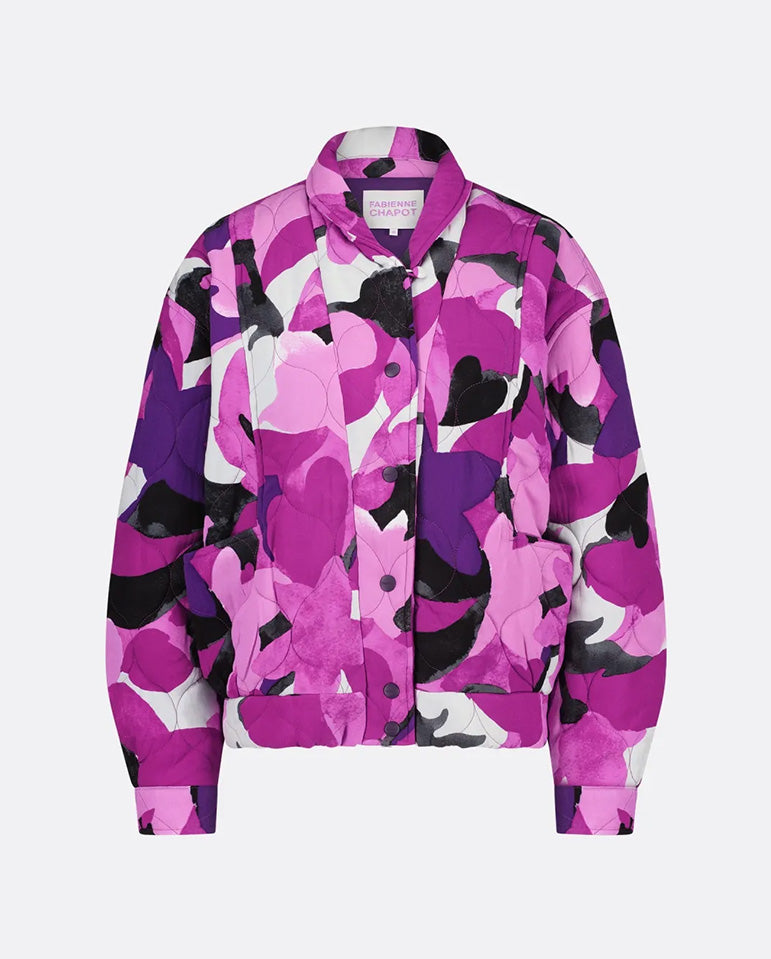 Quincy Printed quilt Jacket Bubblegum Mist