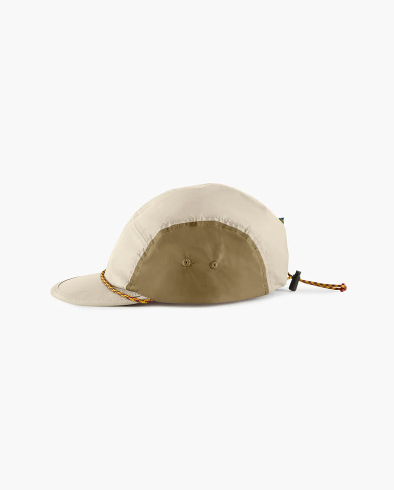 Runa Five Panel Cap Putty Grey - Olive