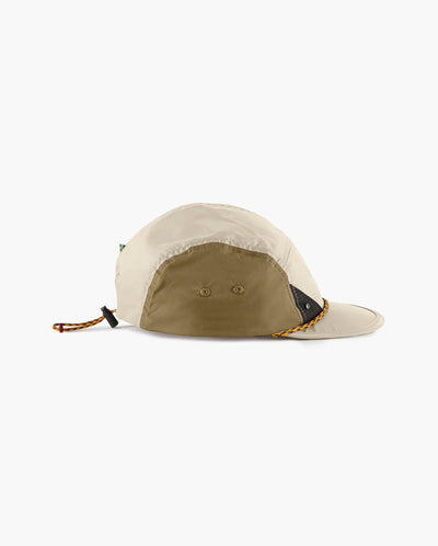 Runa Five Panel Cap Putty Grey - Olive