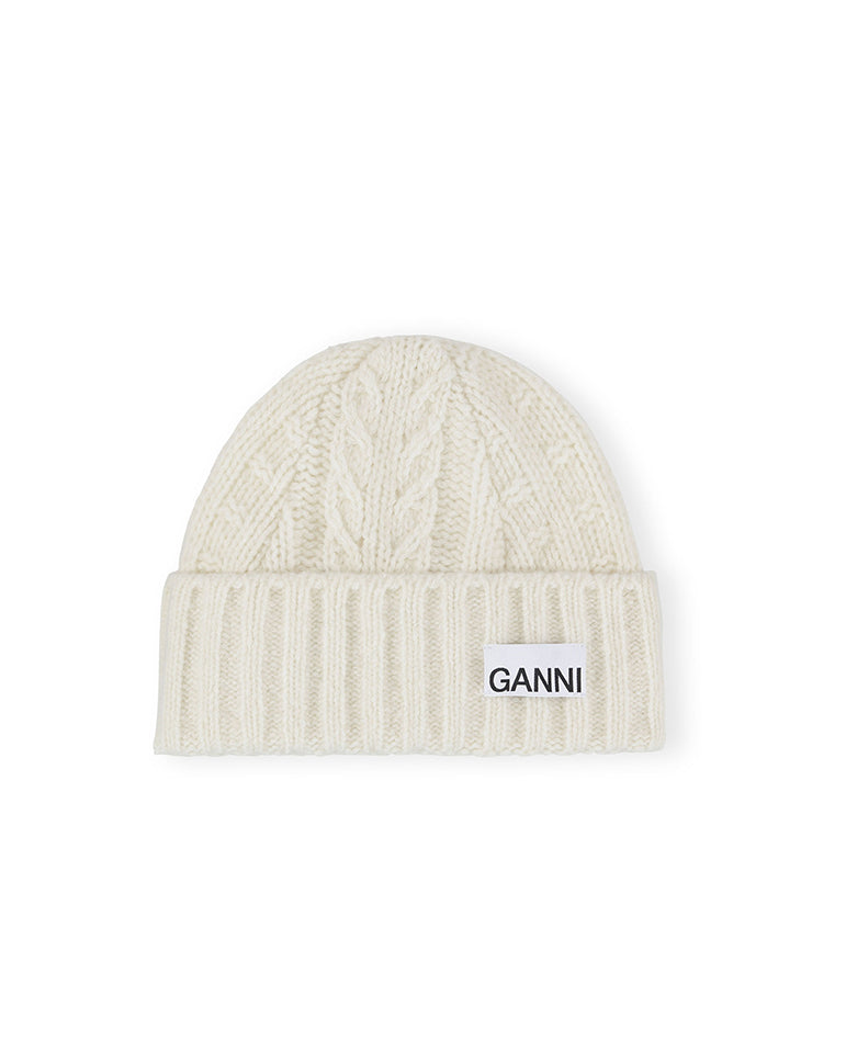 Cable Beanie Cream