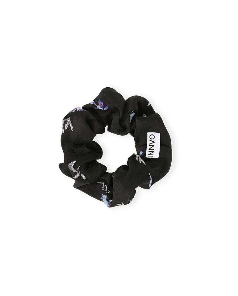 3D Jacquard Scrunchie BLACK