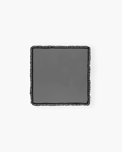 Organza frill scarf BLACK