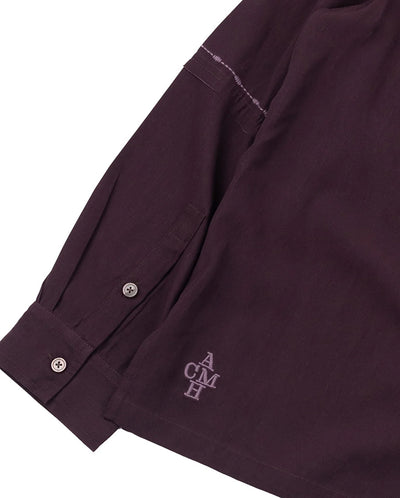 FRAY SHIRT - AUBERGINE