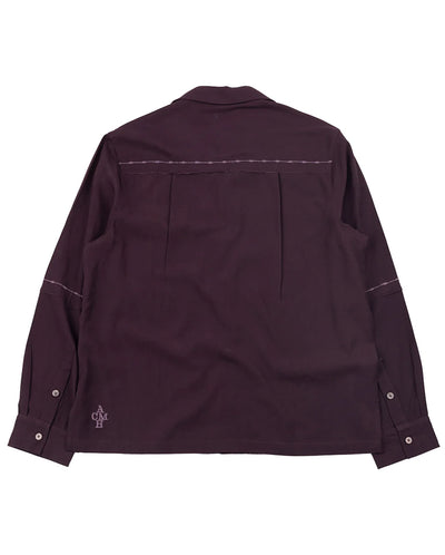 FRAY SHIRT - AUBERGINE