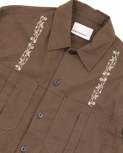 NEWELL SHIRT - COFFEE BROWN