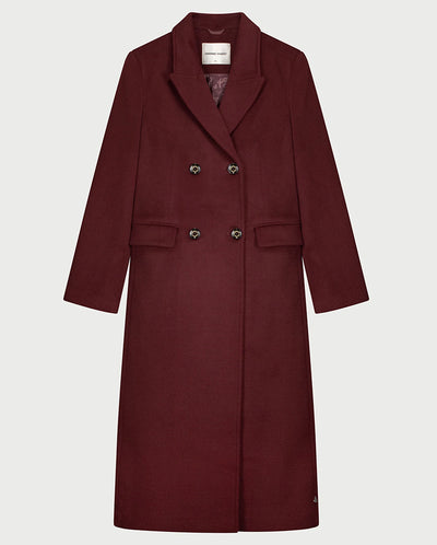 Sophia Coat Deep Burgundy