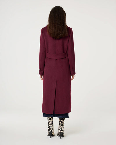 Sophia Coat Deep Burgundy