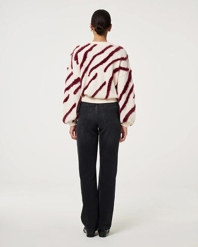 Zebra Pullover - Cosy White