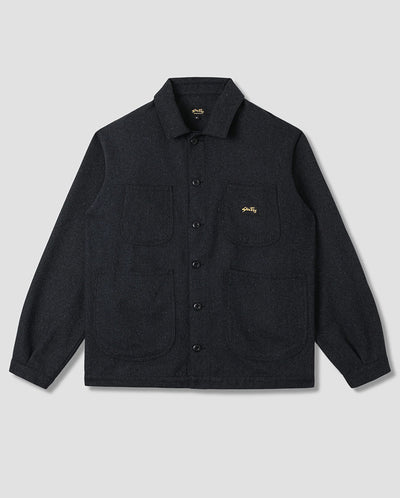 COVERALL JACKET - NAVY WOOL