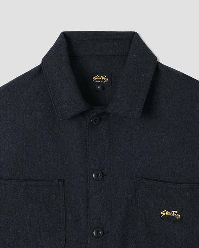 COVERALL JACKET - NAVY WOOL