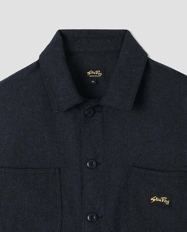 COVERALL JACKET - NAVY WOOL