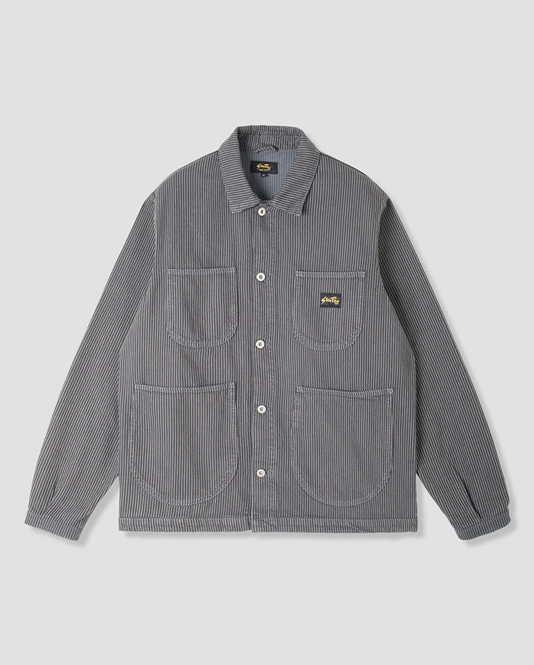 Coverall Jacket Black Overdyed Hickory
