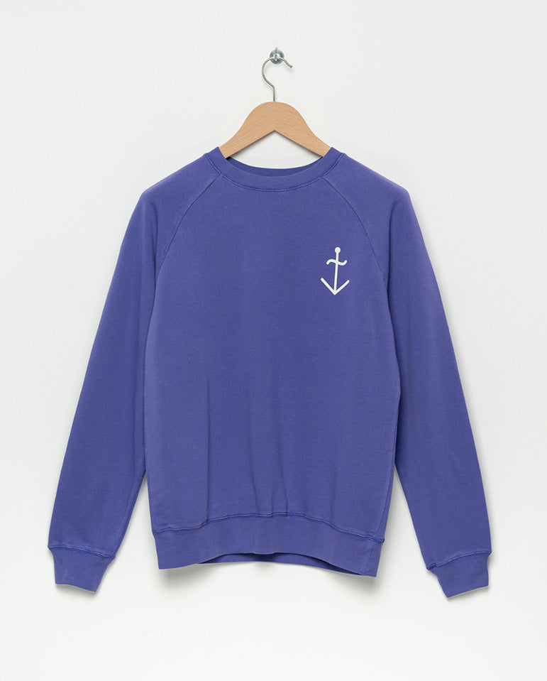 Cunha Logo Sweat Purple / Ecru