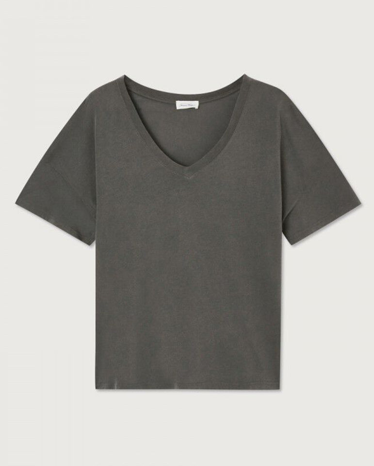 Slouchy V-neck Tee Vintage slate