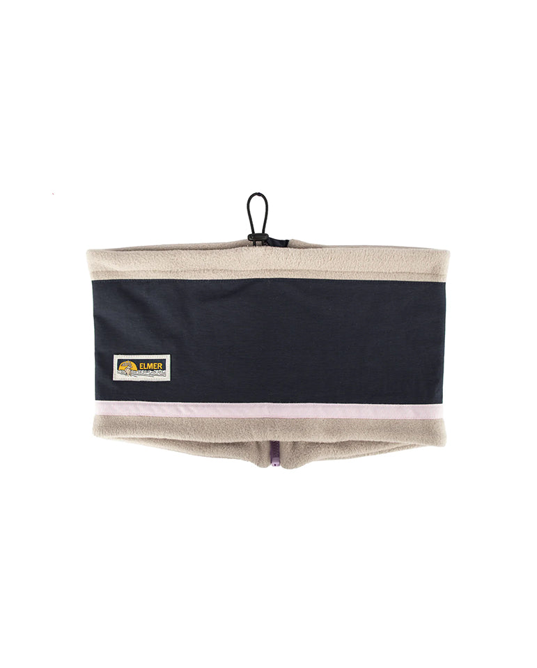 Fleece Neck Warmer Beige Navy