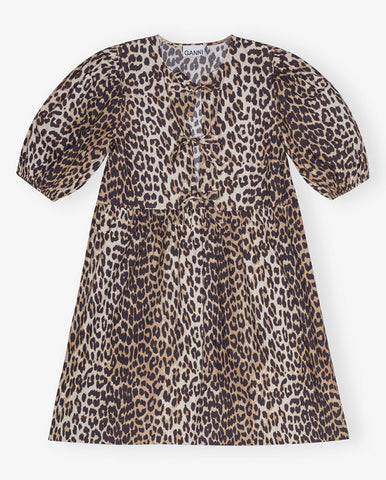 Printed Poplin Blouse Leopard