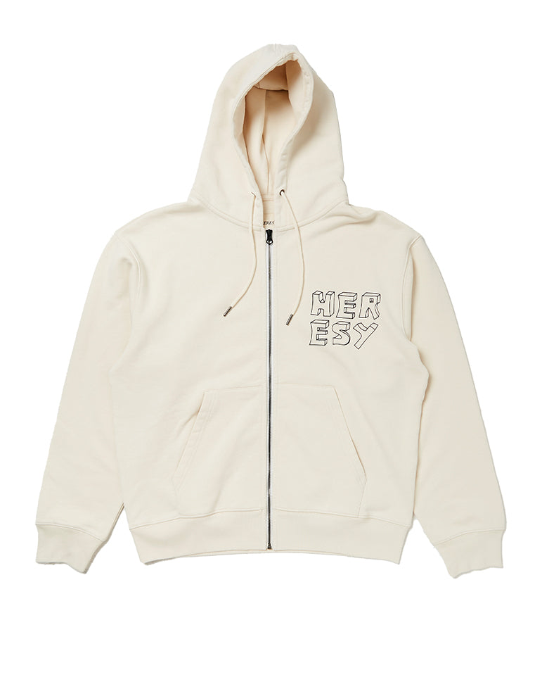 Coil Zip Hoodie ECRU
