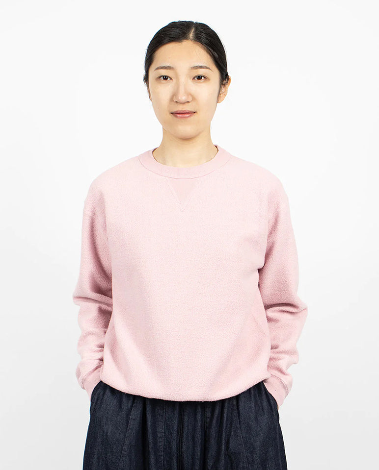 Hina Reverse Crew Neck Sweat Bleached Mauve