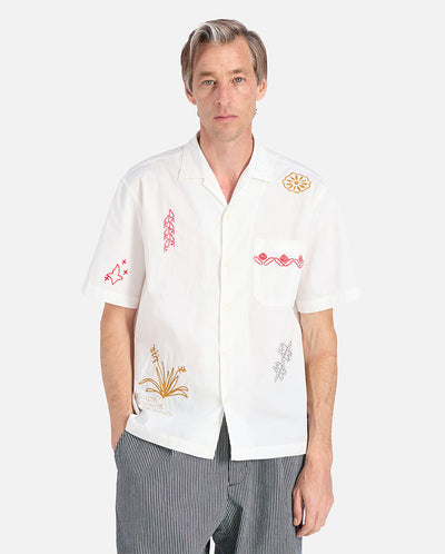 Minari embroidered Shirt - Ecru