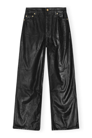 Arum Silk Printed Trouser Black Mix