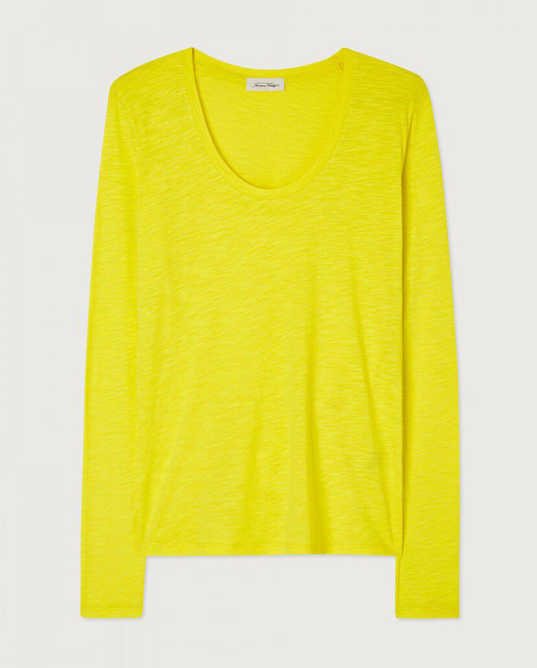 Jacksonville Scoop Neck L/S Tee Citron
