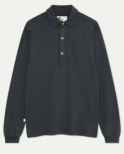 MESQUITA LONG SLEEVE POLO - DARK NAVY