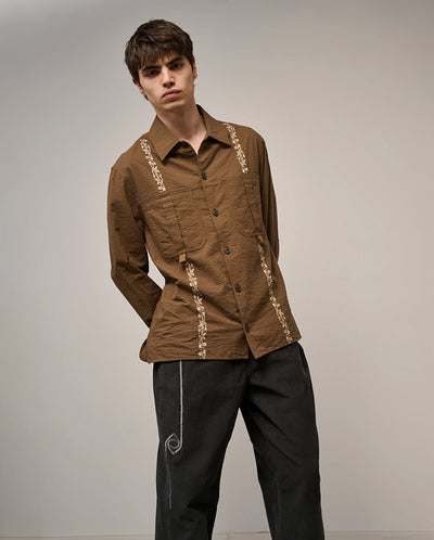 NEWELL SHIRT - COFFEE BROWN