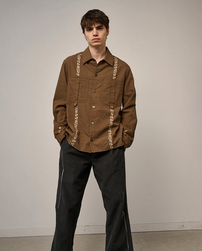 NEWELL SHIRT - COFFEE BROWN