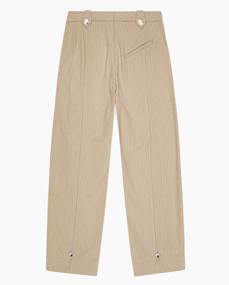 Melange Stripe Suiting Pants Caribou