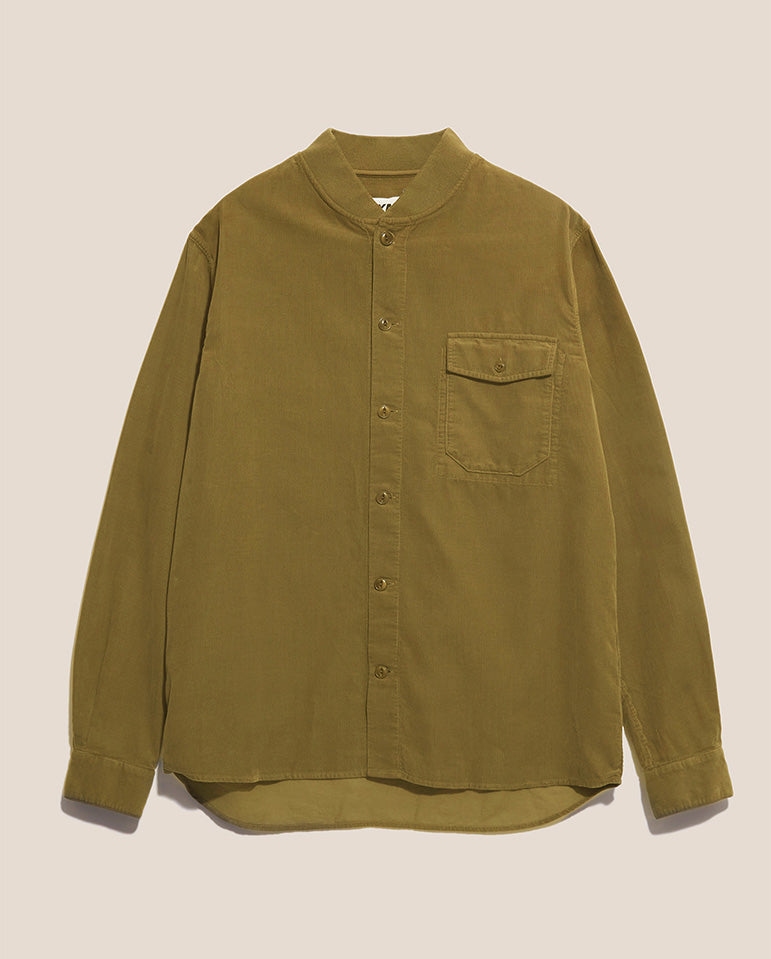 Needle Cord Delinquent Shirt OLIVE