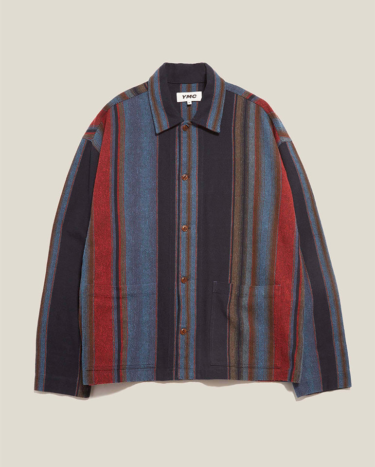 PJ Cotton Overshirt Blue Multi