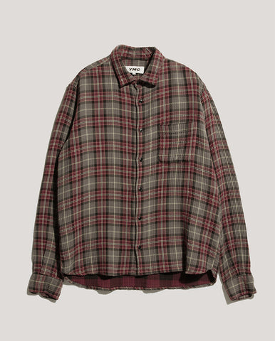 Relaxed Fit Shirt Brown Fine Stripe